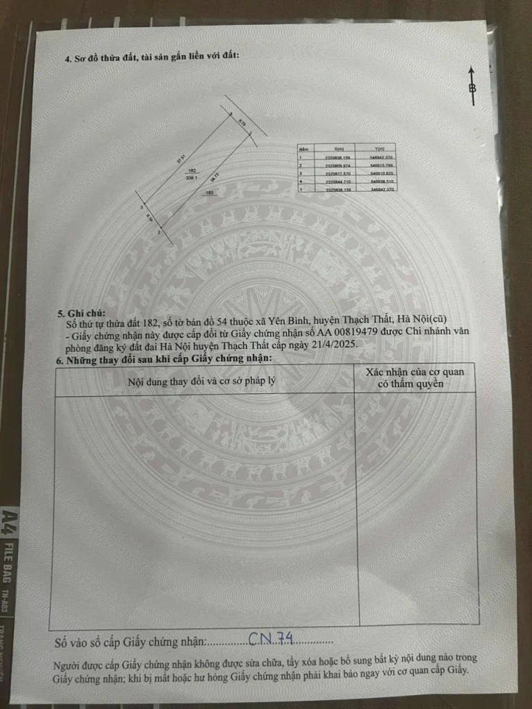 BÁN HƠN 300M2 ĐẤT TẠI THUỐNG YÊN BÌNH, CÁCH ĐƯỜNG TL446 CHỈ 200M, GIÁ HƠN 4 TỶ