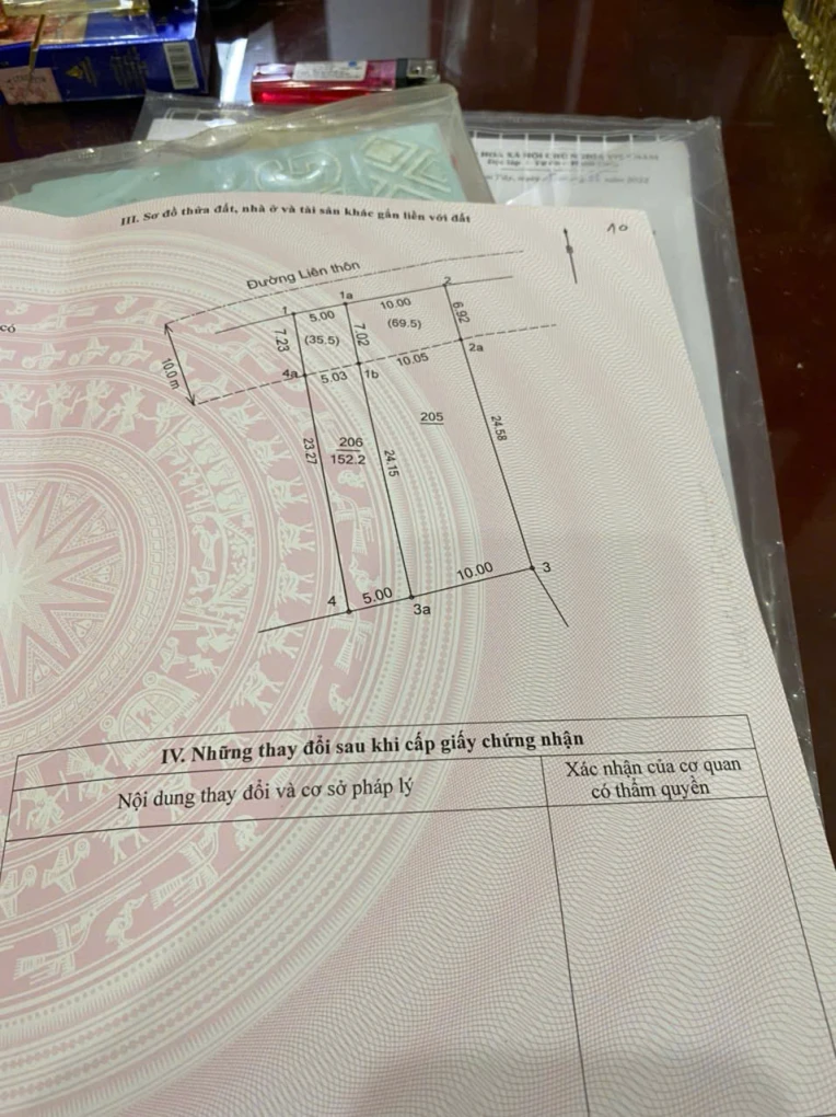 BÁN LÔ ĐẤT 152M2, FULL THỔ CƯ TẠI THANH MỸ, CÁCH ĐƯỜNG QL21 CHỈ 100M, CÁCH NGÃ TƯ VIỆN 105 KHOẢNG 1,5KM, GIÁ NHỈNH 3 TỶ