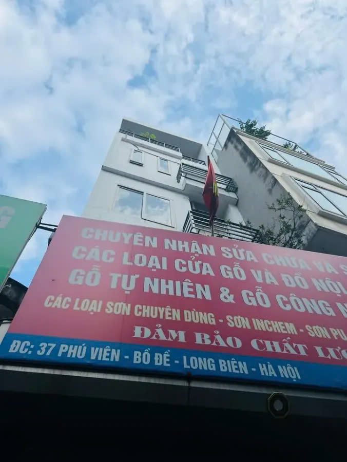 Bán nhà Phú Viên 54m2, 5 tầng, mặt tiền 4m, 8.5 tỷ Long Biên.Kinh doanh, ô tô chánh nhau.