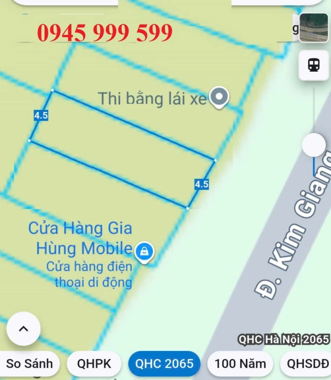 Bán nhà mặt phố Kim Giang Hà Nội kinh doanh 20 tỷ. Lô đất đẹp (4.5m x 14m)