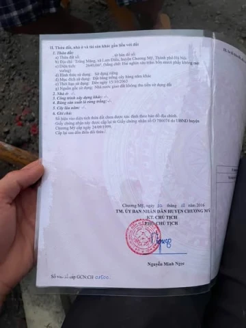 Bán đất sẵn nhà cấp4 tại Lam Điền - Chương Mỹ