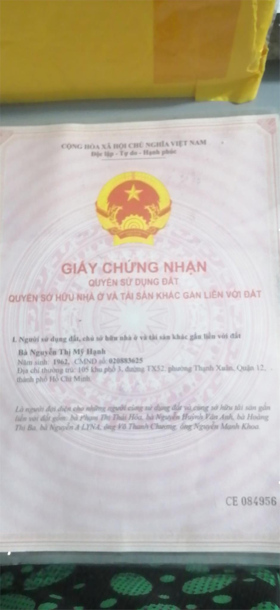 Cần nhượng nền nhà mặt tiền tiện kinh doanh, điện nước internet. Q.12, Thạnh Xuân