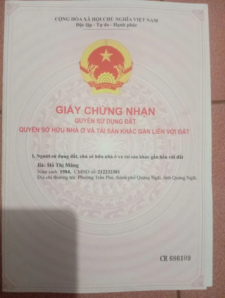 Cần bán nhanh lô đất đẹp, vị trí đắc địa tại trung tâm xã Tịnh Ấn Tây, Thành phố Quảng Ngãi.