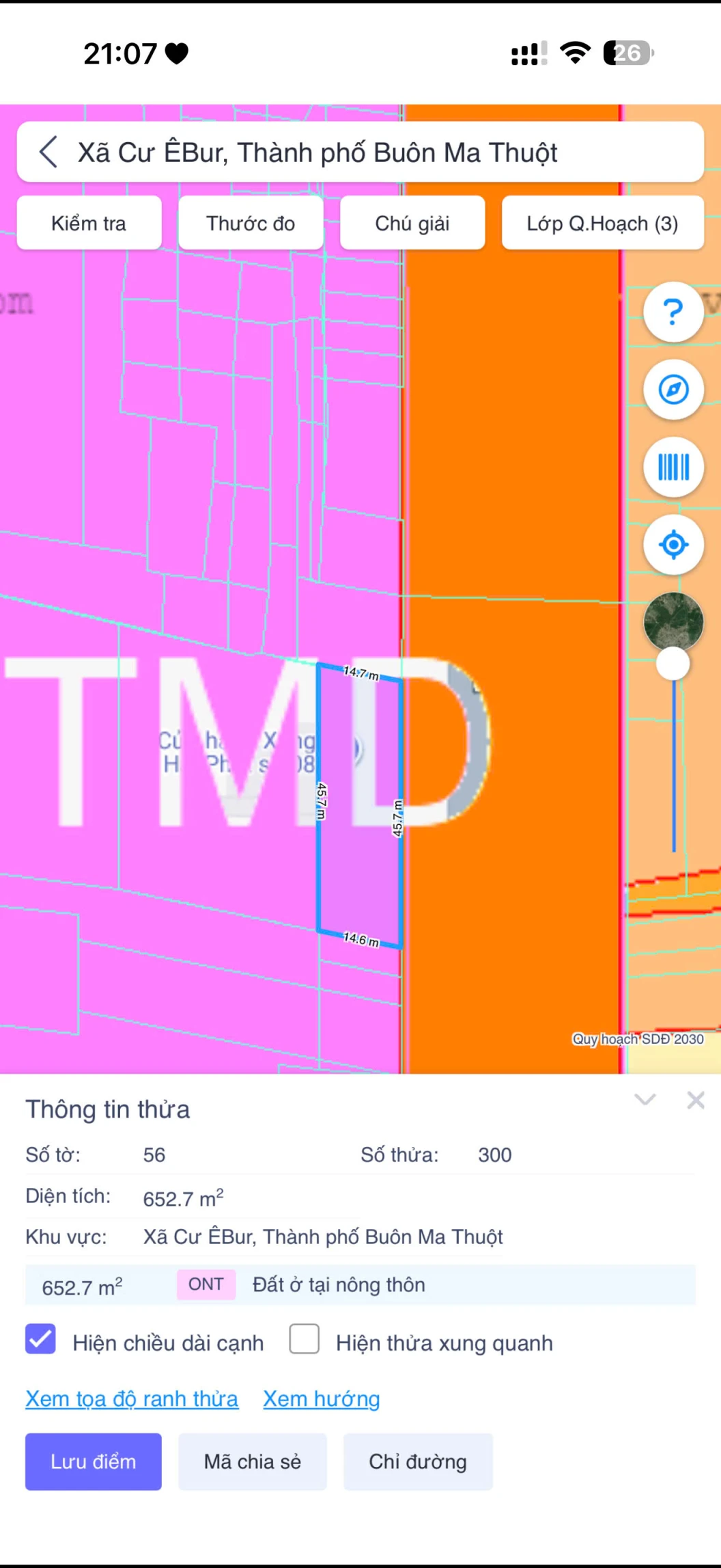 Cơ Hội Sở Hữu 7 Sào Đất Cư Êbur, TP. Buôn Ma Thuột. Vị trí đắc địa, phù hợp làm kho bãi, nhà xưởng