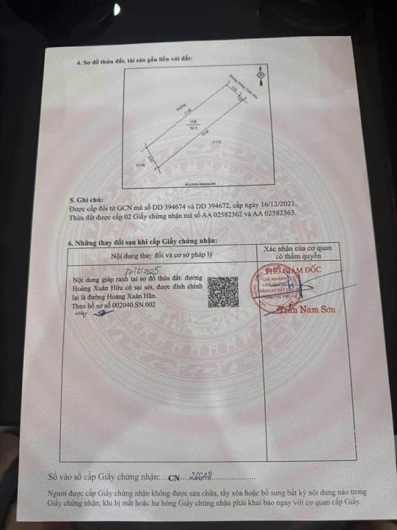 Chính chủ gửi bán toàn quyền