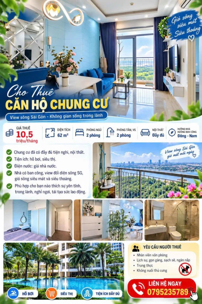 Cho thuê Chung cư Luxgarden, 370 Nguyễn Văn Quỳ, P. Phú Thuận Q7, TP. HCM