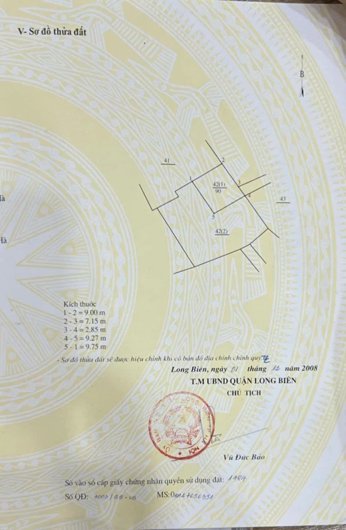 Chính chủ cần bán đất thổ cư 90m² sổ đỏ riêng