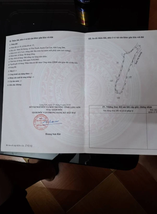 Cần bán thửa đất vườn cạnh nhà văn hóa thôn na soong yên trạch lh 0869202112