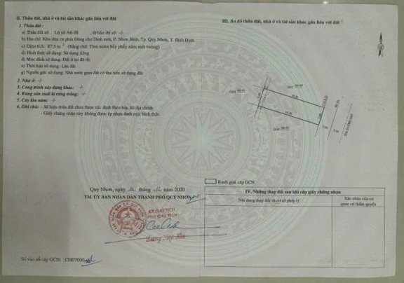 BÁN LÔ ĐẤT KHU DÂN CƯ ECOHOME – CHỢ DINH