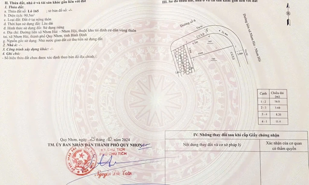 Lô góc 3 mặt trục chính Nhơn Hải - Hòn Khô!