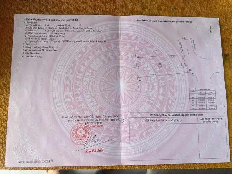 Cần bán đất nền hẻm 3m phường 1 thổ cơ 100% giá chính chủ