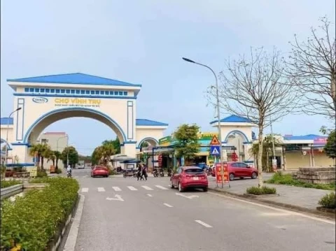 🎋chính chủ bán lô mặt đường đôi phố chợ - vĩnh trụ