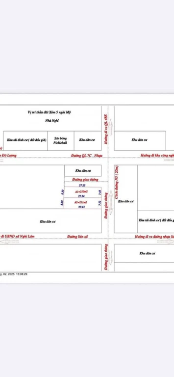 Chỉ 2 lô duy nhất tại x2 Nghi Mỹ cũ (xã Phúc Lộc)