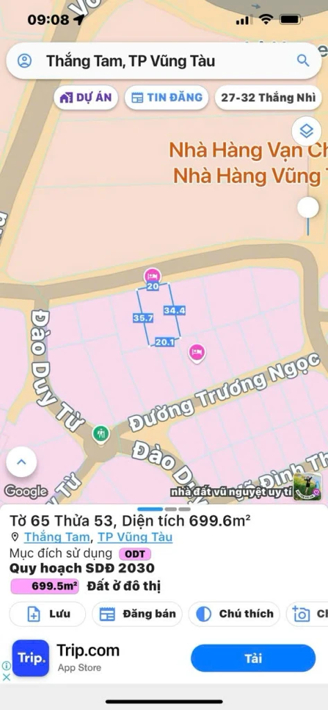 Bán đất biệt thự đồi ngọc tước phường vũng tàu Tp.hcm

✔️Mặt tiền đường nguyễn cư trinh
