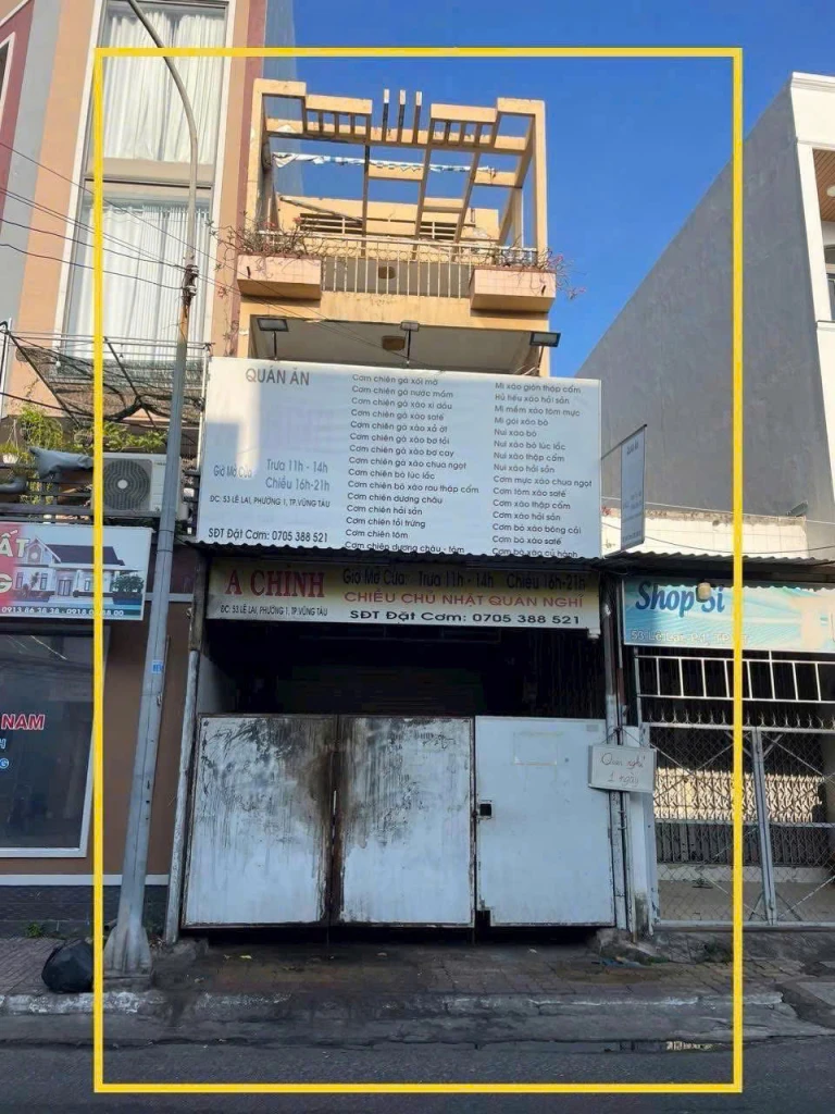 BÁN NHÀ MẶT TIỀN ĐẸP ĐƯỜNG LÊ LẠI, PHƯỜNG VŨNG TÀU – GẦN CÔNG VIÊN & BÃI TRƯỚC

📍 Vị trí cực đẹp: