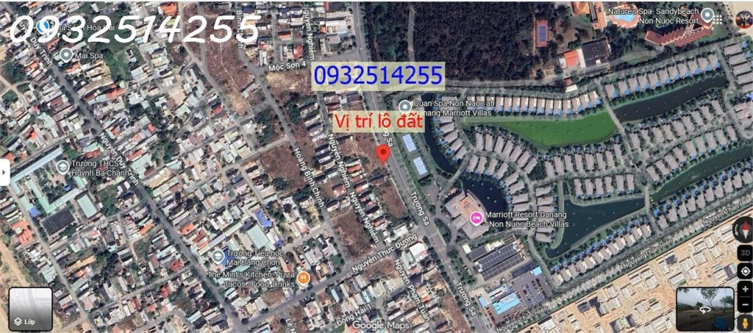 Giảm 500 triệu bán nhanh lô đất Trường Sa -Đối Diện  Marriott Resort - Ngũ Hành Sơn - Giá 83 triệu/m2