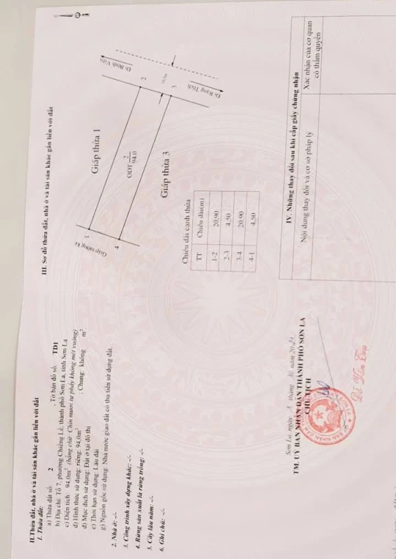 Bán đất diện tích 107 m2  Giá bán 3 tỷ 650 triệu