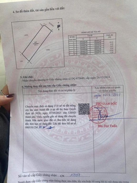 Gia đình có lô đất khối 4 Nghi Hoà - Cửa Lò