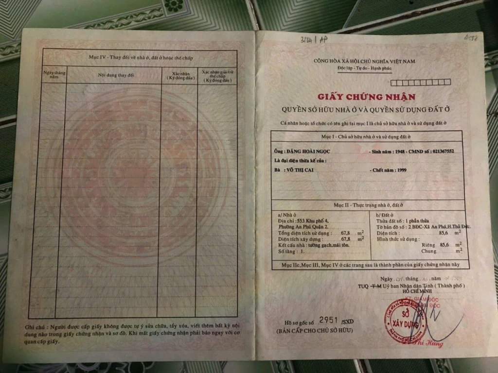 Bán Nhà Mặt Tiền 20 Đường Số 9, An Phú, Q2 Bán Nhà Mặt Tiền 20 Đường Số 9, An Phú, Q2