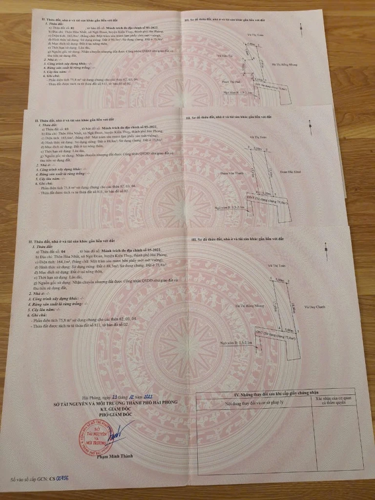 6XX TRIỆU SỞ HỮU LÔ ĐẤT 94M2 TẠI NGŨ ĐOAN KIẾN THỤY- ZALO 0567 222 555