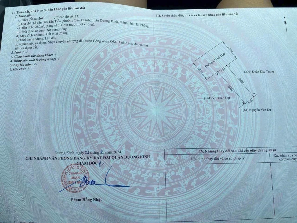 2.3 tỷ 90m2 Bùi Phổ Dương Kinh Zalo 0567222555