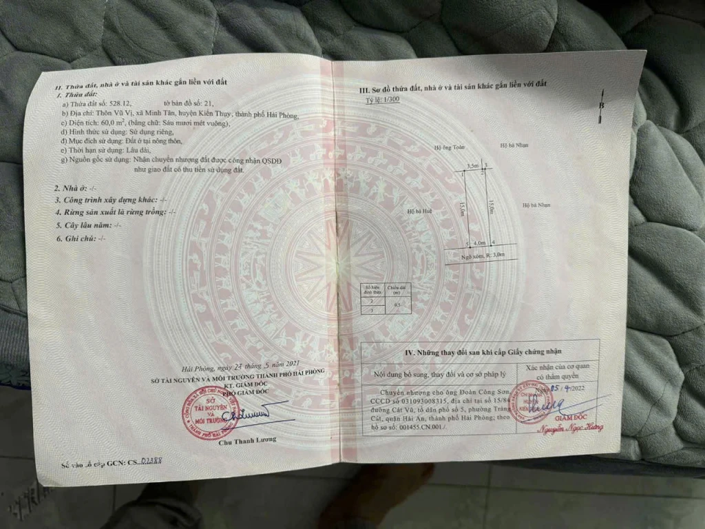 Bán lô đất Vũ Vị – Minh Tân – Kiến Thụy  60m², ngõ ô tô, gần chợ & ga Minh Tân  ZALO 0567 222 555