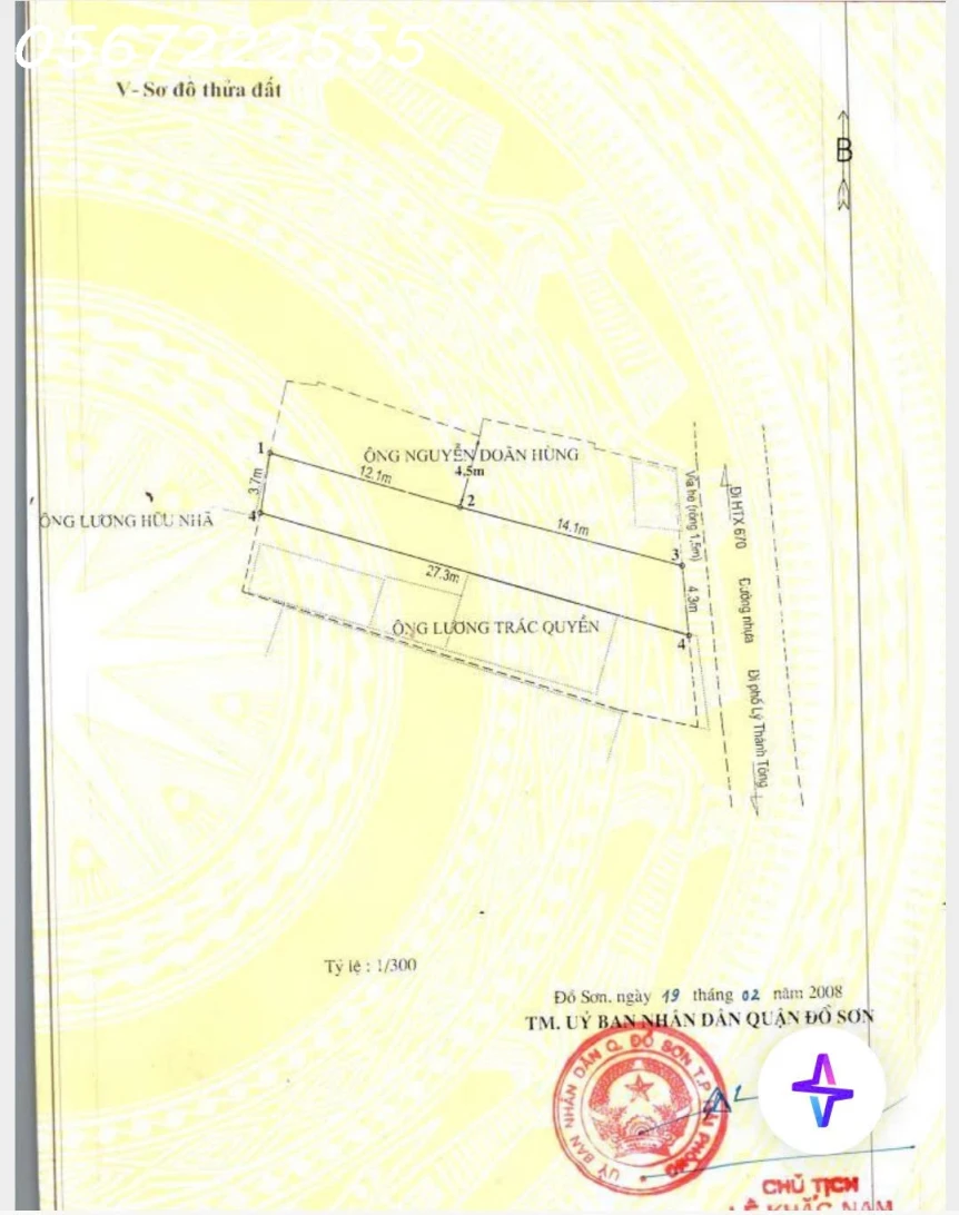 Bán đất mặt đường Hoàng Kim Giao, Hải Sơn, Đồ Sơn - Vị trí không ngập lụt - ZALO 0567 222 555