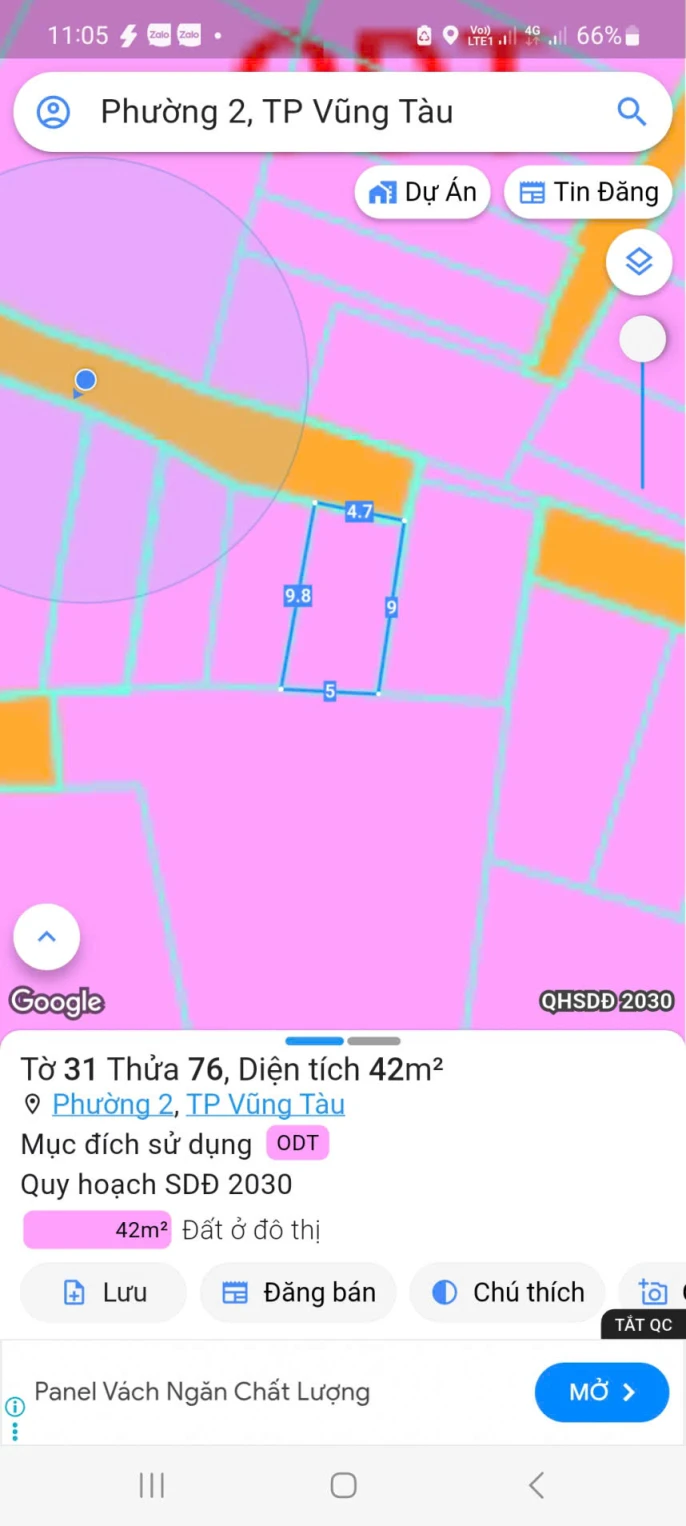 Vị trí ngay sát biển thuộc Trung Tâm Phường Vũng Tàu