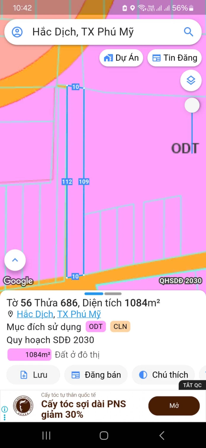 Chủ bán 2 nền đất p.tân thành pm .hcm