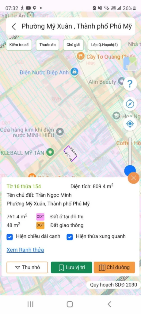 Chủ cần bán lô đất mặt tiền D10, ngang 20x 40 mỹ xuân phú mỹ