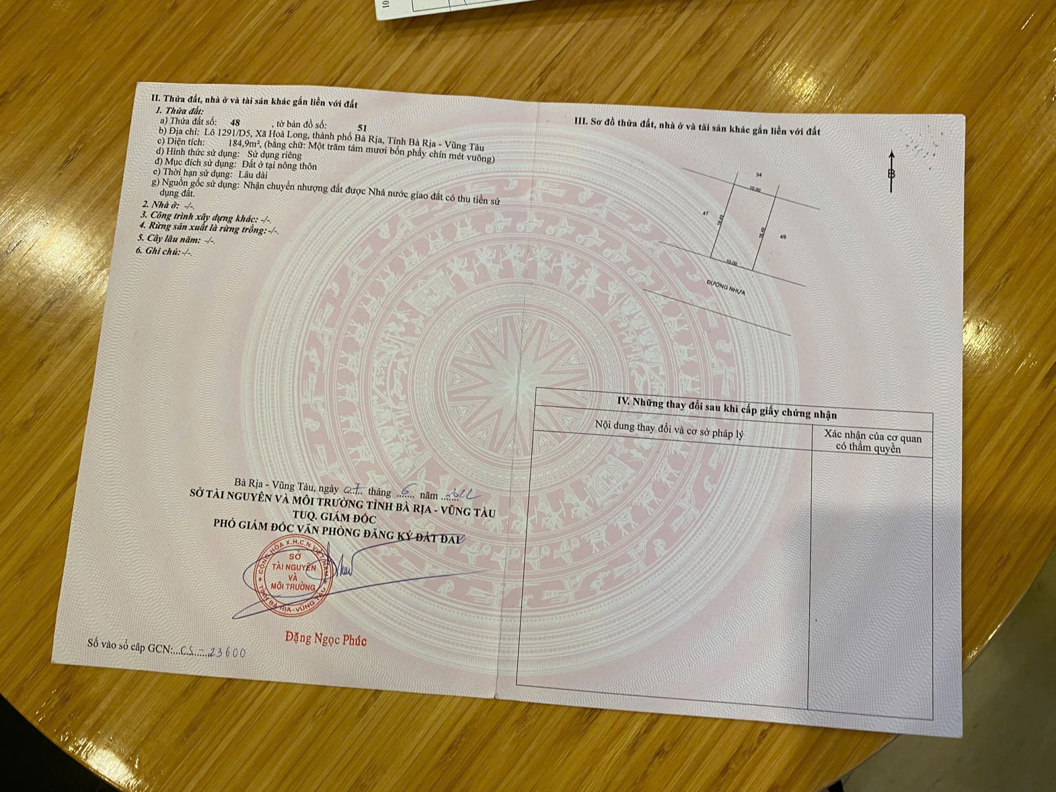 Biệt thự lan anh2 ngang 10x18.5 185m2 full thổ cư giá 2tỷ 030tr