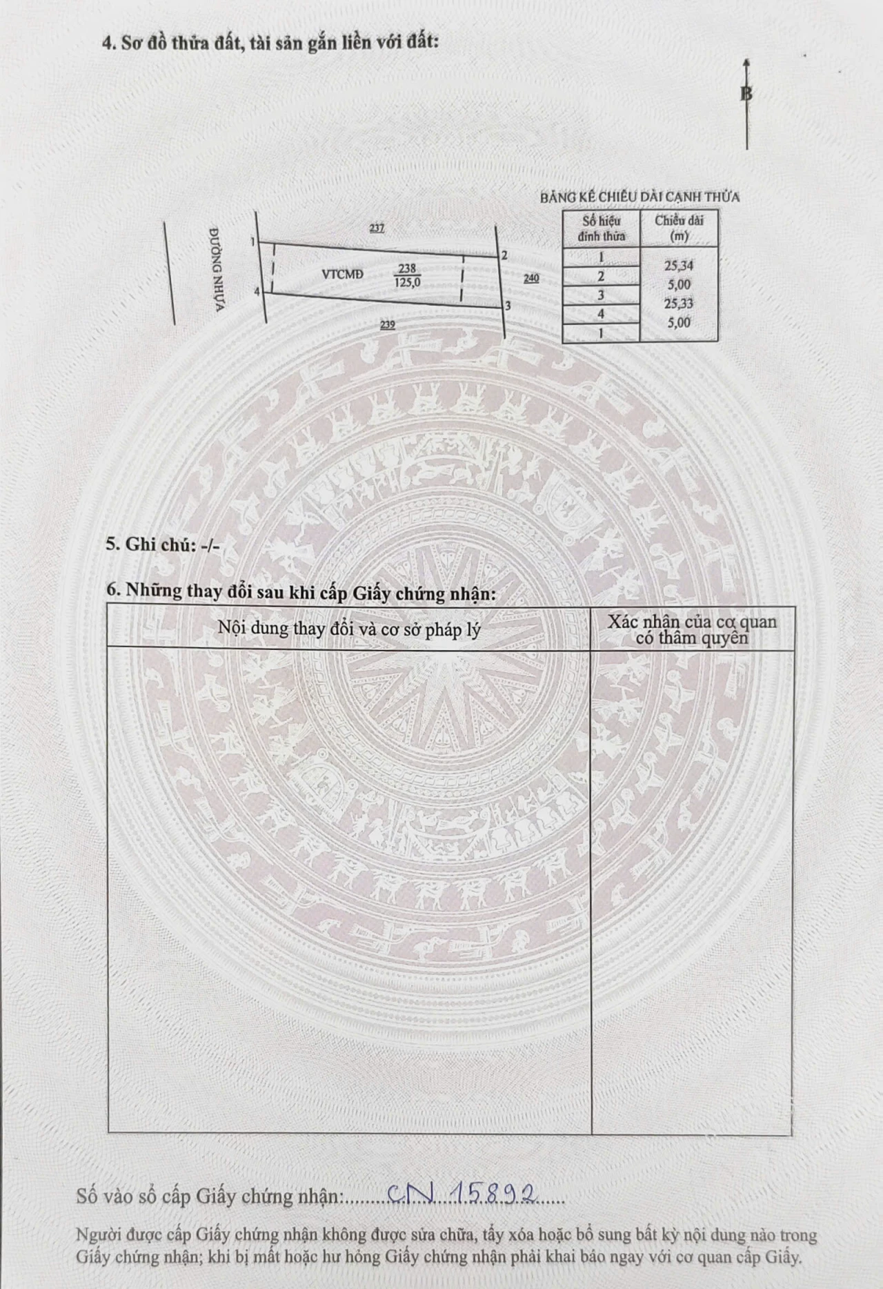 Cần bán 125mv 80 thổ cư , mặt tiền nhựa láng dài