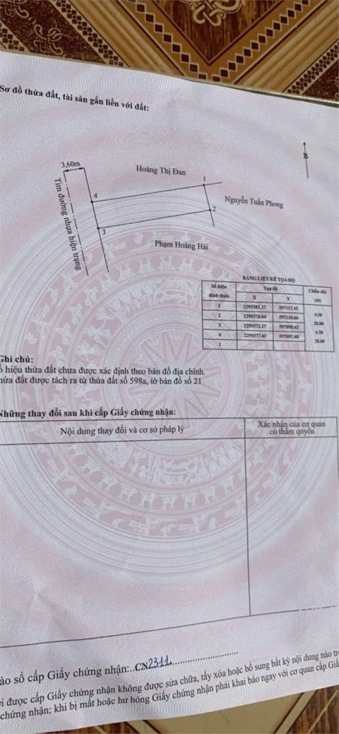 2,0x tỷ 93,1m2 Mặt đường 401 Vũ Vị – Minh Tân – Kiến Thụy Zalo 0567222555