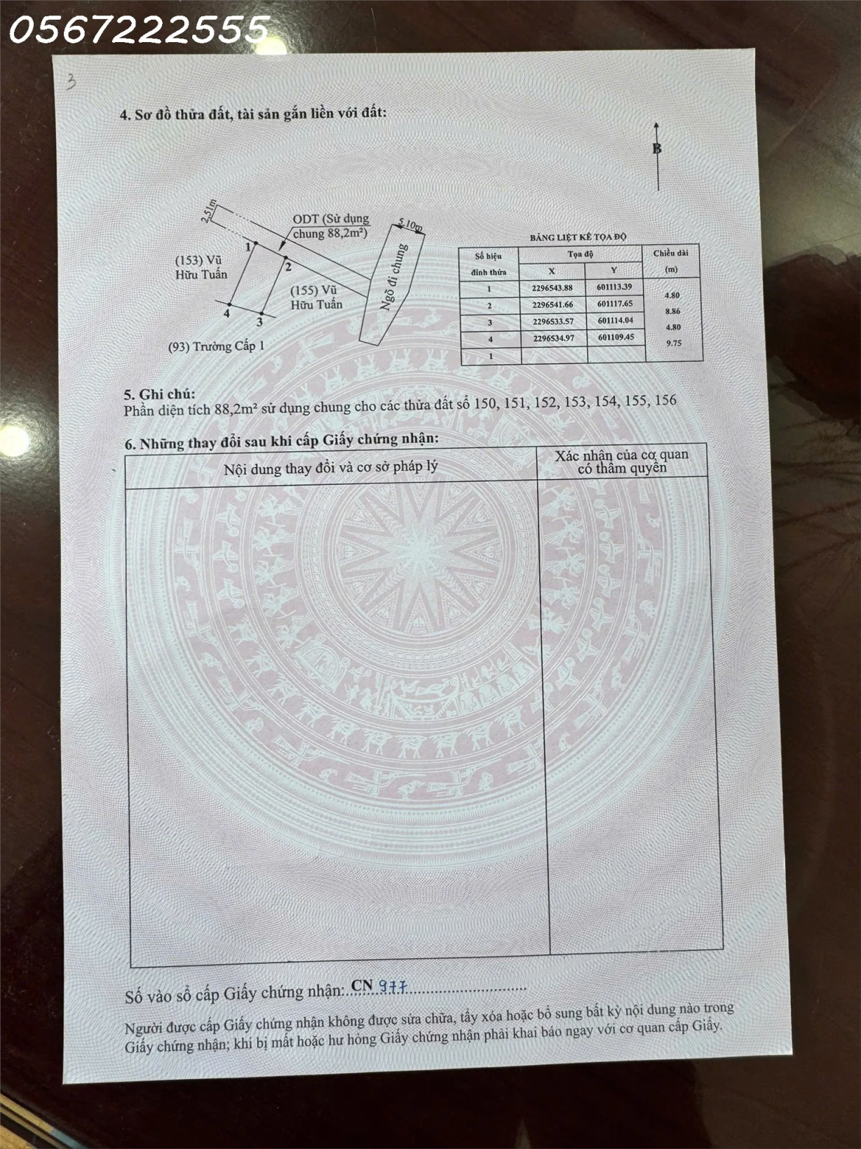 Chính chủ bán mảnh đất vuông vắn, vị trí đẹp Tại Tổ 9 Hoà Nghĩa - Dương Kinh.