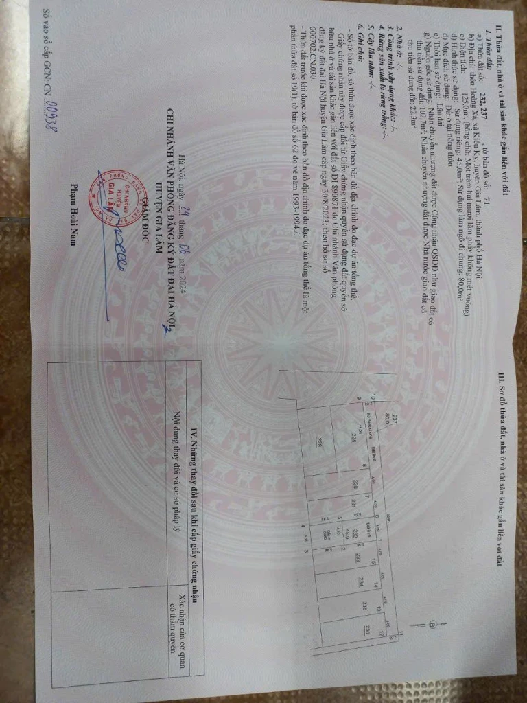 CHÍNH CHỦ CẦN BÁN 45 m2 KIÊU KỴ - GIA LÂM, GIÁ NHỈNH 3 TỶ, LH 0985865658