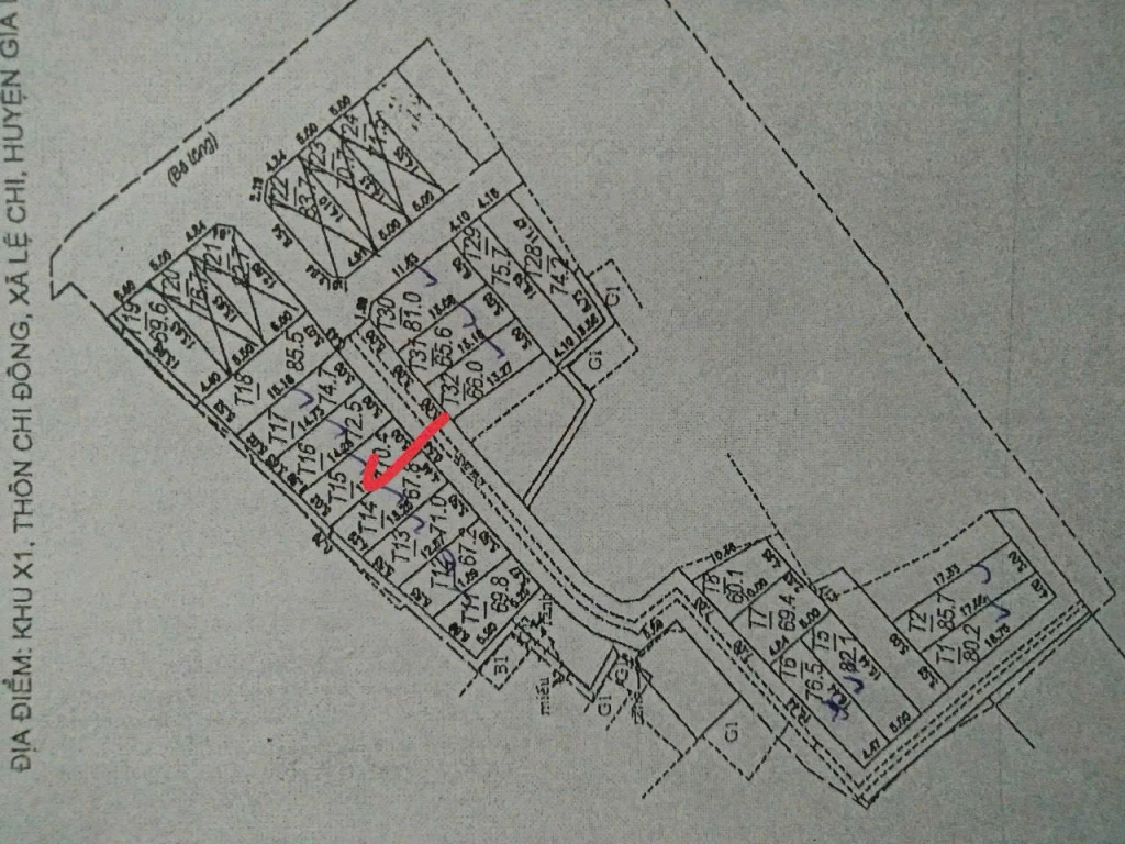 BÁN 75 m2 ĐẤT ĐẤU GIÁ LỆ CHI ĐÔNG – XÃ THUẬN AN (GIA LÂM), GIÁ CHỈ 58 TR/M2