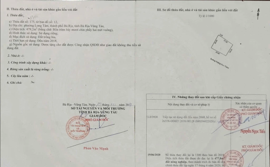 BÁN 1445M2 ĐẤT MẶT TIỀN ĐƯỜNG HOÀNG HOA THÁM, BÀ RỊA VŨNG TÀU- VỊ TRÍ VÀNG, TIỀM NĂNG TĂNG GIÁ CAO