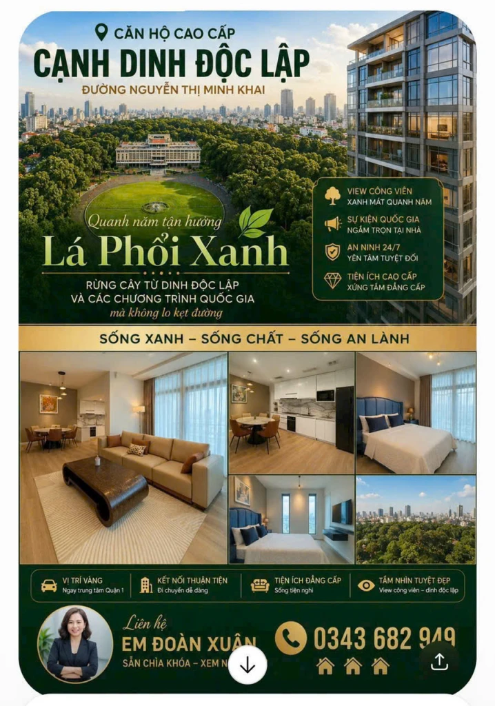 CĂN HỘ GẦN DINH ĐỘC LẬP GIÁ SIÊU TỐT RẺ – GIÁ TRỊ KHÔNG CHỈ LÀ MỘT NƠI ĐỂ Ở