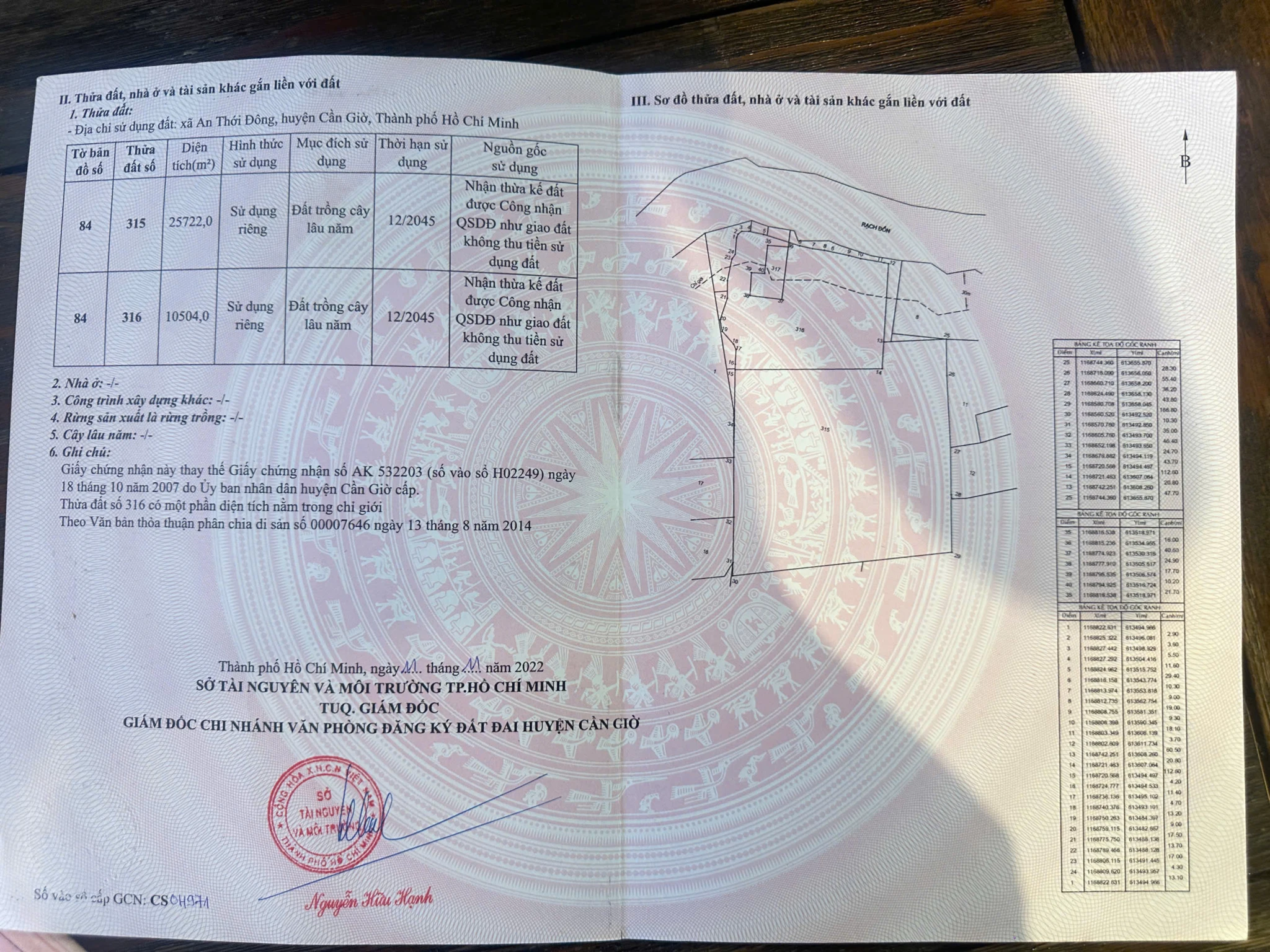 BÁN ĐẤT BỜ SÔNG – CẦN GIỜ - AN THỚI ĐÔNG -HỒ CHÍ MINH.