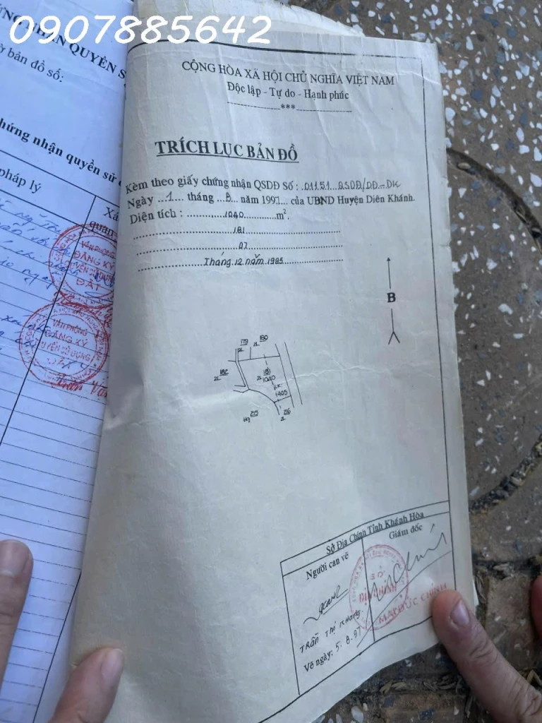 CẦN BÁN 1.040M GIÁ 349TR TẠI NHA TRANG KHÁNH HOÀ