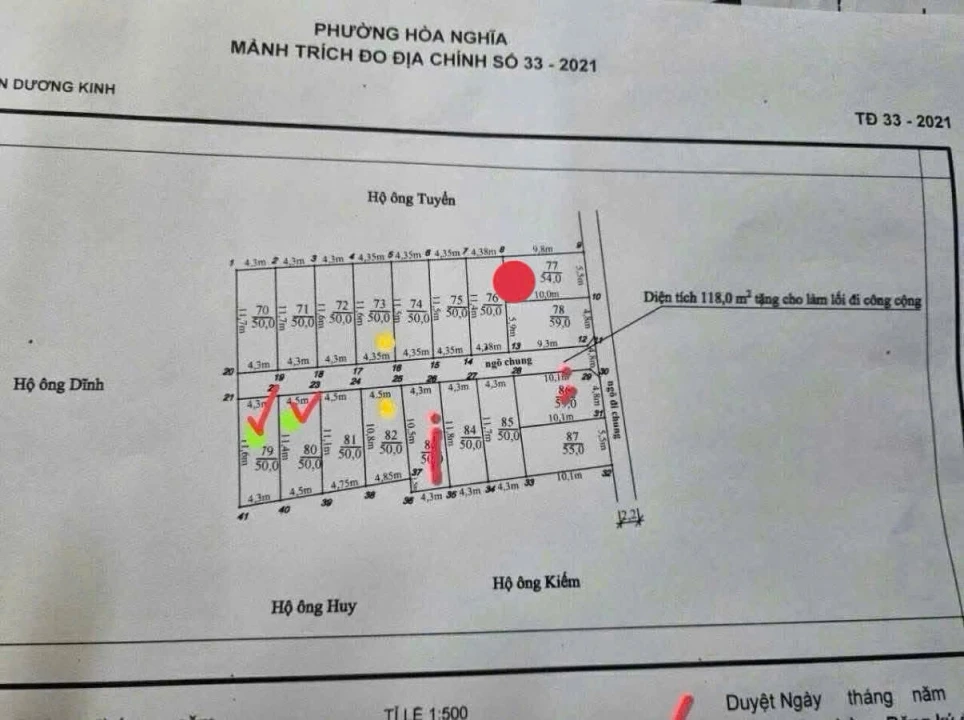Lô đất tuyến 2 ngõ 136 Hải Phong giá 1.6x tỷ – Vị trí hiếm sát Vinhomes Gold City, ô tô vào tận nơi  ZALO 0567 222 555