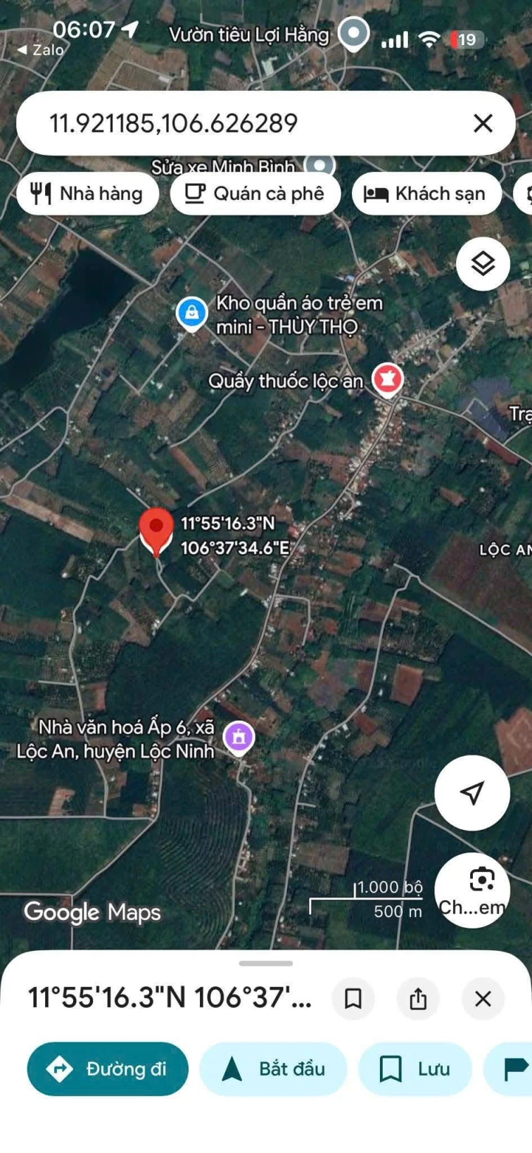 CẦN BÁN ĐẤT CHÍNH CHỦ – ẤP 6, XÃ LỘC AN, HUYỆN LỘC NINH, BÌNH PHƯỚC