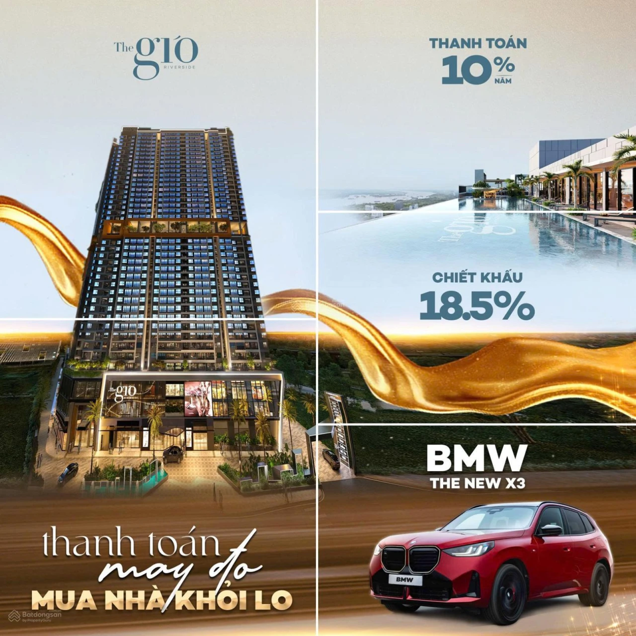 Bán căn hộ The Gió Riverside 2PN | giá chỉ 2,7tỷ, view trực diện sông, TT chỉ 21% cho đến nhận nhà