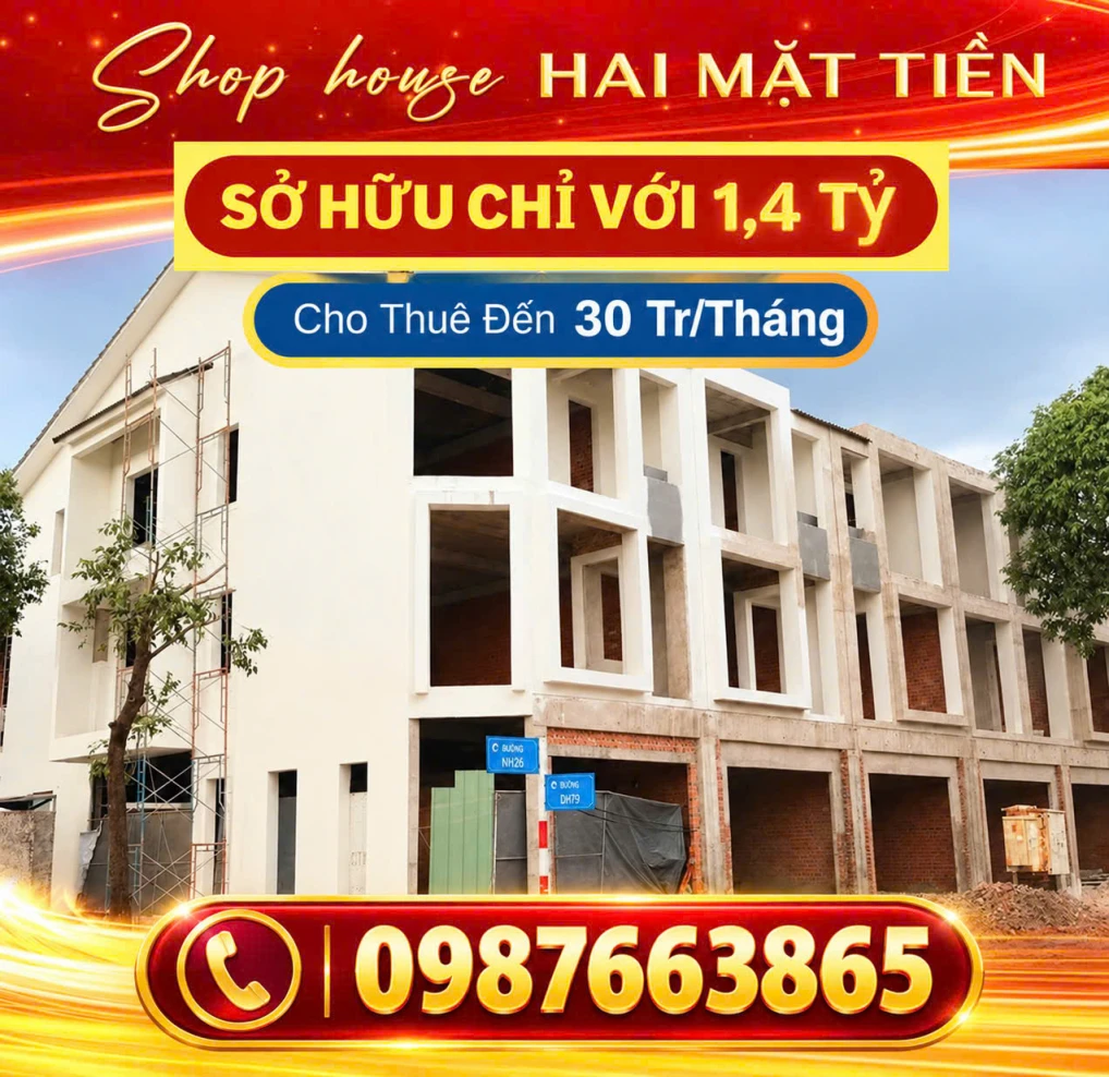 NHÀ PHỐ FIESTA CENTRAL BÌNH DƯƠNG - 28,6 TR/M² 150/M²  100% THỔ CƯ – 0987663865 SỞ HỮU NHÀ PHỐ 2 MẶT TIỀN