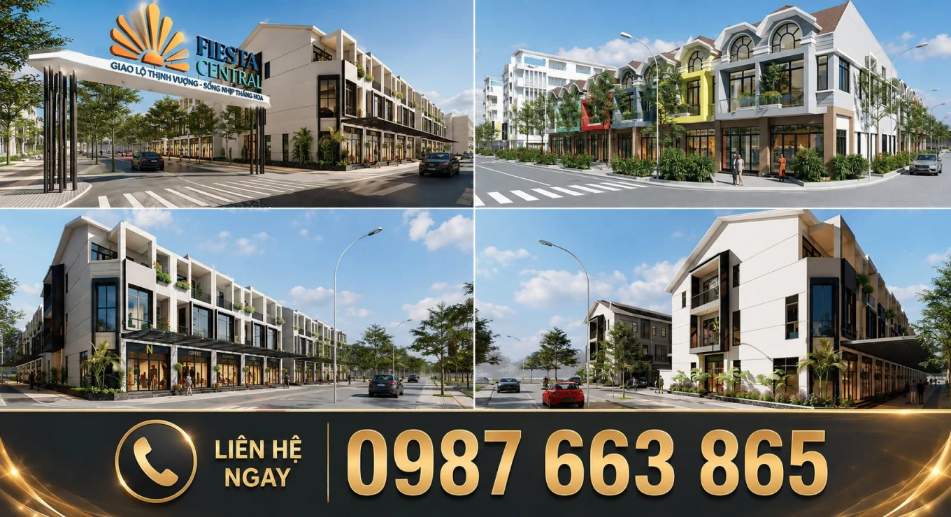 FIESTA CENTRAL 4,3 TỶ – 0987663865 SỞ HỮU NHÀ PHỐ 2 MẶT TIỀN HAY CHỈ SỞ HỮU MỘT CĂN HỘ CHUNG CƯ ?