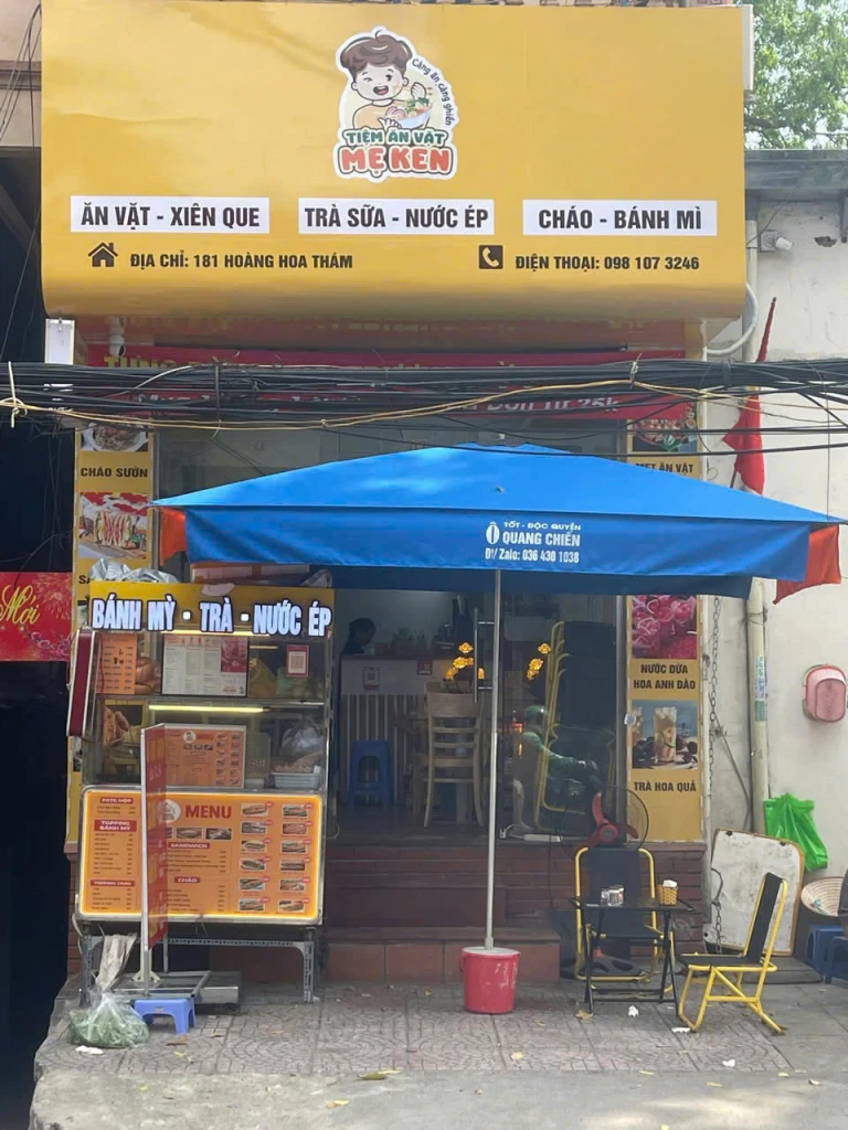 CHÍNH CHỦ SANG NHƯỢNG CỬA HÀNG BÁNH MÌ – NƯỚC ÉP TẠI HOÀNG HOA THÁM , BA ĐÌNH, HÀ NỘI