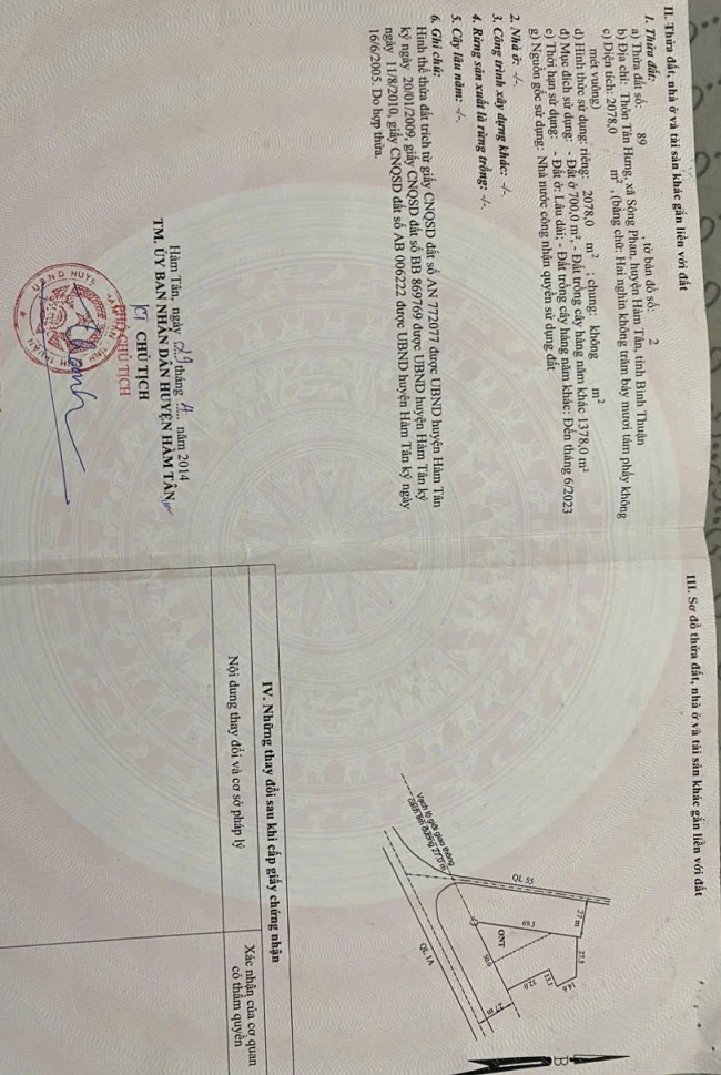 CHÍNH CHỦ BÁN NHÀ XƯỞNG 2 MẶT TIỀN – VỊ TRÍ ĐẸP HÀM TÂN, BÌNH THUẬN