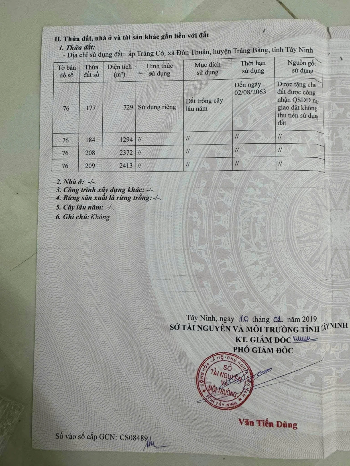 CHÍNH CHỦ BÁN ĐẤT CÂY LÂU NĂM – TRẢNG BÀNG, TÂY NINH