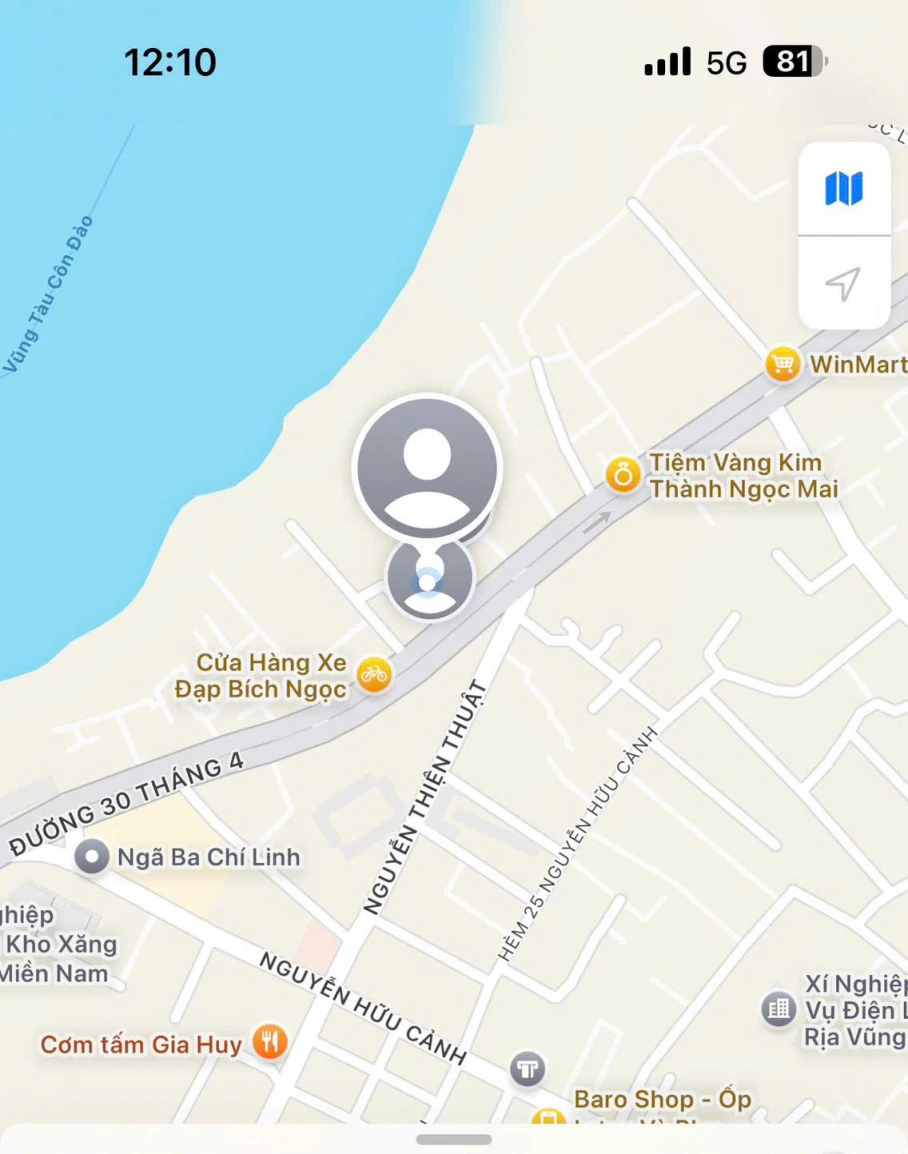 BÁN NHÀ HẺM Ô TÔ ĐƯỜNG 30/4 – RẠCH DỪA, TP VŨNG TÀU