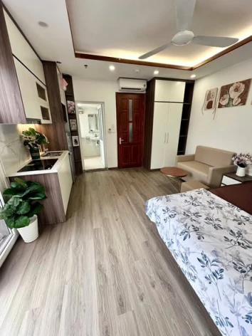  CHO THUÊ CĂN HỘ STUDIO BAN CÔNG – MÁY GIẶT RIÊNG – FULL NỘI THẤT – THỤY KHUÊ, TÂY HỒ 